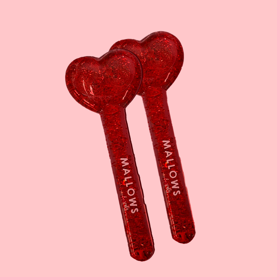 Red Heart Ice Globes