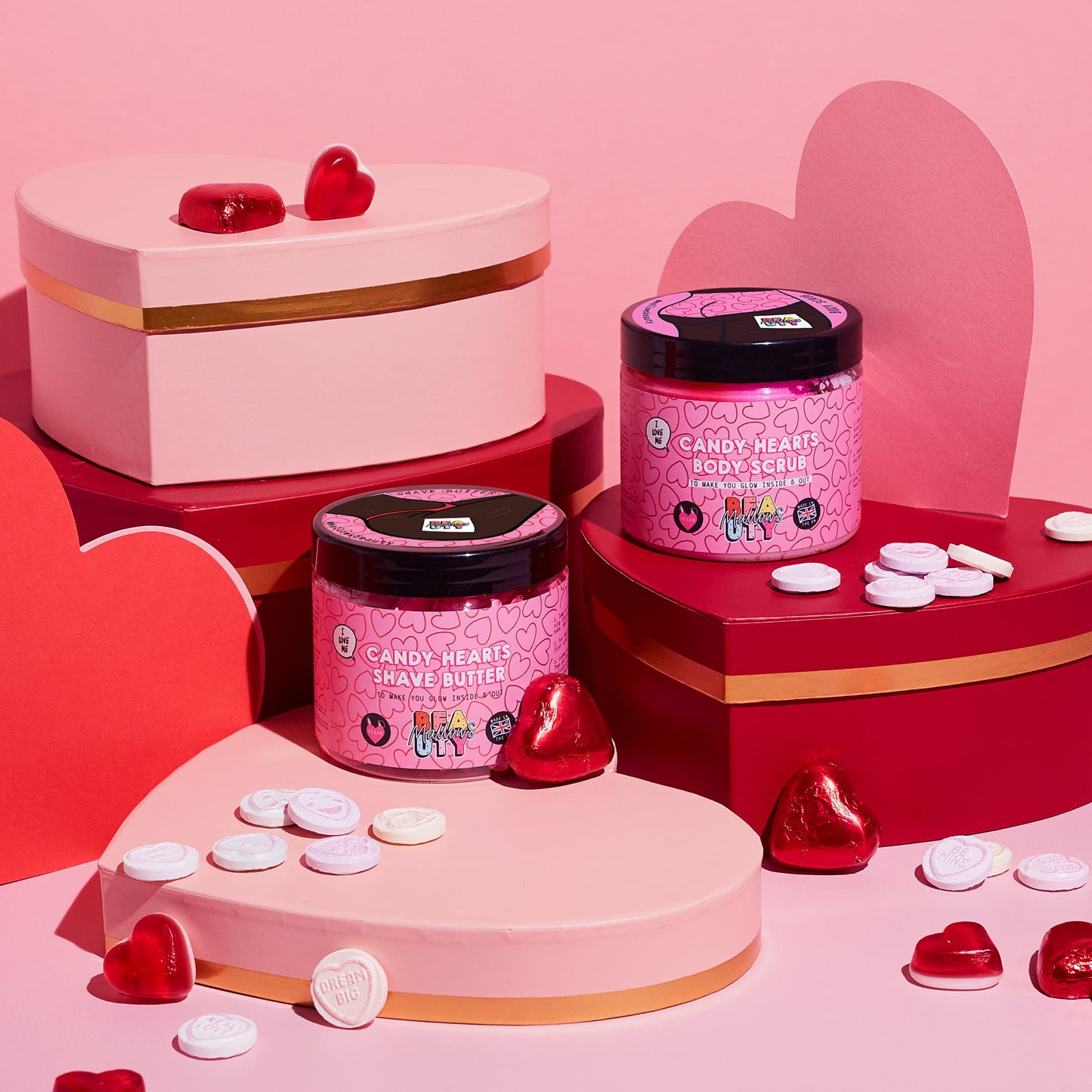 Candy Hearts Scrub and Shave Duo