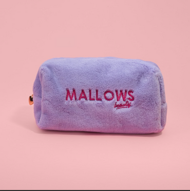Lilac Fur Make Up Bag