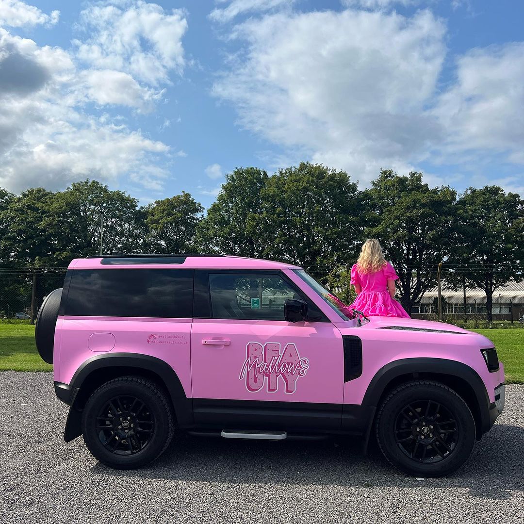 Mallows Beauty Pink Land Rover Defender: The Ultimate Glam-Mobile Tour Across the UK