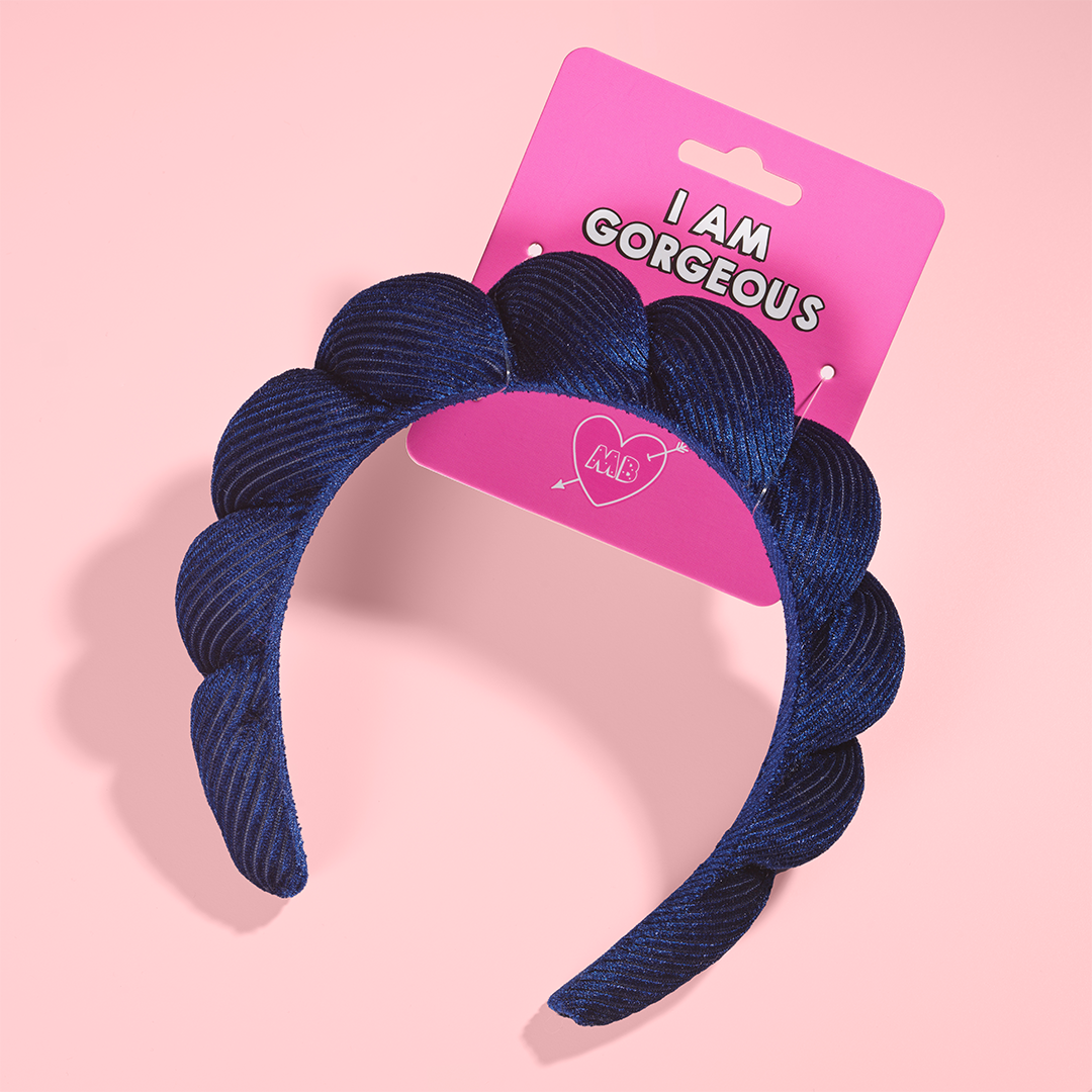 Navy Cord Headband