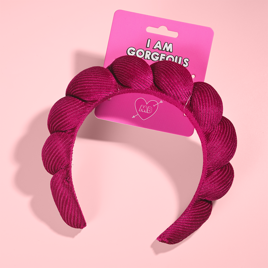 Raspberry Cord Headband